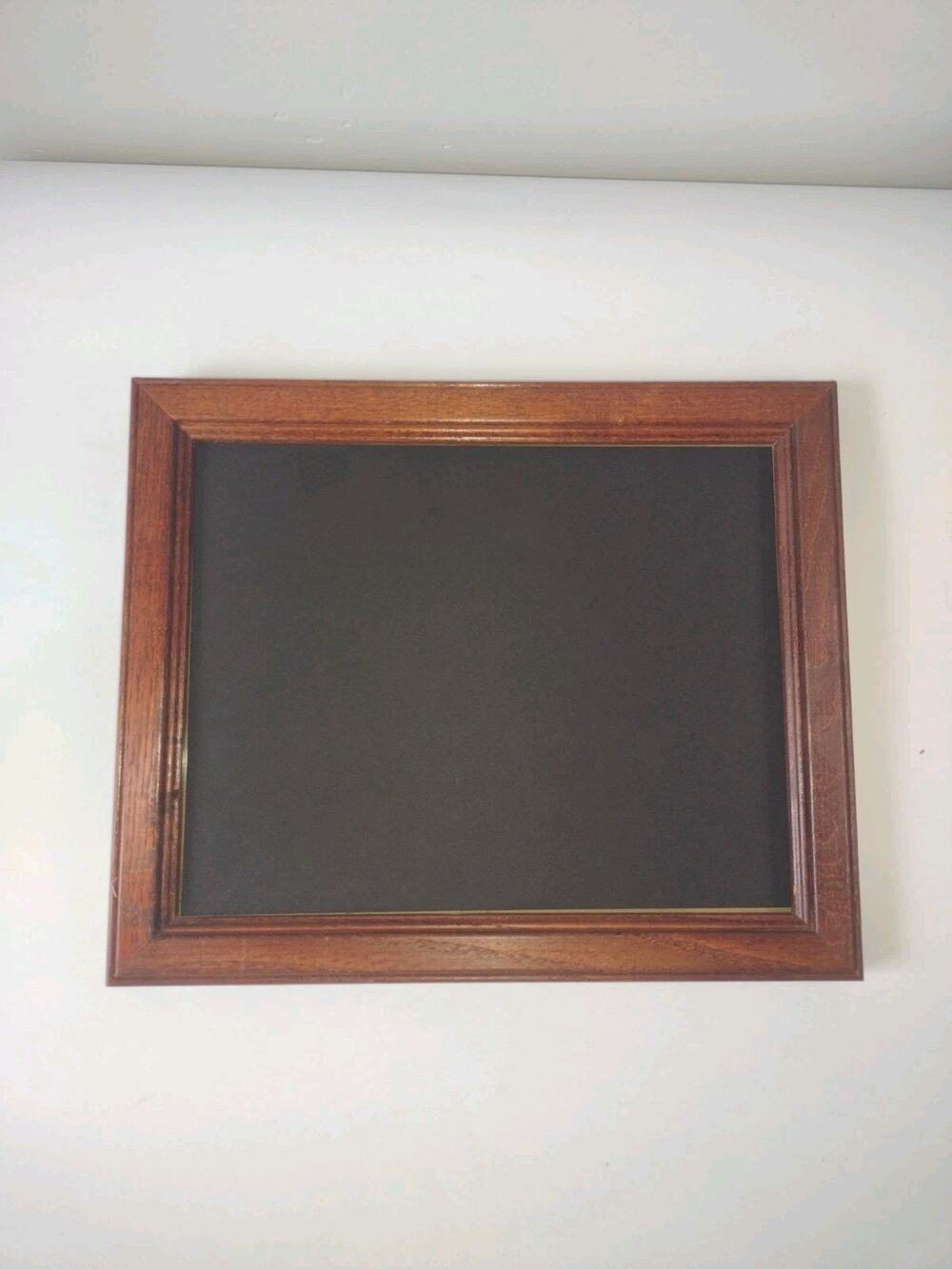 Wooden Photo/ Picture Frame W/Glass 8” X 10” Brown Stain Landscape Wall Decor